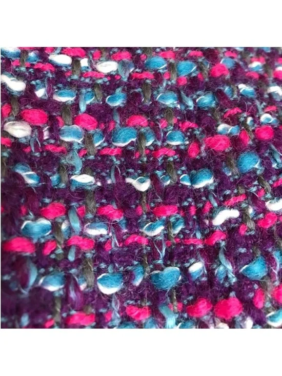 J. Crew purple pink blue tweed boucle wool blend No. 2 pencil skirt - Picture 9 of 13
